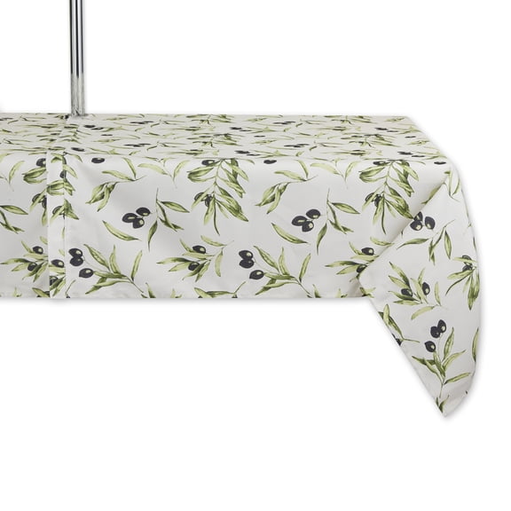 Olives Print Outdoor Tablecloth with Zipper, 60x84
