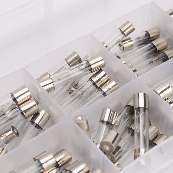 Amdohai Total 100Pcs Fast-blow Car Glass Fuses Tube Assorted Kit 55Pcs 5x20mm 45Pcs 6*30mm Amp 0.2A 0.5A 1A 2A 3A 5A 10A 15A 20A 30A