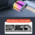 thumbnail image 3 of Stainless Steel Car Exhaust Tip with Elegant Design, Easy Installation, Durable Construction, Enhances Vehicle Appearance and Sporty Style for Car Enthusiasts, 3 of 5