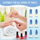thumbnail image 5 of Lima de uñas de acero inoxidable con estuche de cuero, doble cara y limas de uñas para hombres y mujeres, 5 of 5