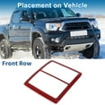 thumbnail image 3 of Anillo de recorte del faro para Toyota Tacoma 2016-2023, anillo de faro delantero, cubierta decorativa roja, 1 Pc, 3 of 6