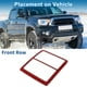thumbnail image 3 of Anillo de recorte del faro para Toyota Tacoma 2016-2023, anillo de faro delantero, cubierta decorativa roja, 1 Pc, 3 of 6