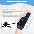 thumbnail image 2 of Boxer Fracture Metacarpal Splint, Adjustable Pinky Finger Brace Metacarpal Splint Hand Brace Straightening for Trigger Finger, Injury, Fracture, Broken, Tendonitis (Large), 2 of 5