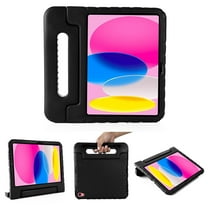 ELEHOLD Rugged Stand Case for iPad 10th Gen 10.9" 2022 Kids Friendly EVA Full Body Protective Handle Grip Kickstand Shockproof Case for iPad 10.9" 10th Gen,Black