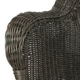 thumbnail image 4 of Northlight Hand Woven Resin Wicker Porch Swing with Chain - Chocolate Brown, 4 of 6