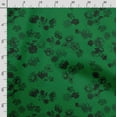 thumbnail image 3 of Soimoi Floral Printed, Polyester Fleece, Fabric by The Yard Sewing DIY Stretch Fabric 56 Inches Wide, WarmFabric for Hats, Coats, Gloves, Blankets, Green, 3 of 5