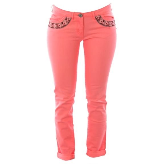 Scotch & Soda Maison Scotch Women's Stitched Pocket Detail Jeans 27W x 32L Neon Peach