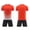 j41-Orange, variant on LIIPEE Summer Outfits For Boys Athleisure Stripes Print Short Sleeve Tees Solid Color Shorts 2 Piece Set Kids Quick Drying Breathable Fashion Sports Outfit Sets,9-10 Years
