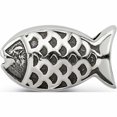 thumbnail image 4 of Sterling Silver Reflections Fish Bead (6.2 X 10.6) Made In India -Jewelry By Sweet Pea, 4 of 8