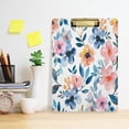 thumbnail image 4 of Watercolor Flowers and Leaves Acrylic Clipboards A4 Standard Letter Size Clipboard 12.5" X 9" Clip Board for Students Teacher Office, 4 of 7