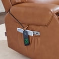 thumbnail image 4 of MCombo 27‘’ Extra Wide Oversized Power Recliner Chair for Big Tall Adults, Faux Leather, Orange, 4 of 10
