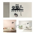 thumbnail image 4 of WHEANG Hooks for Hanging Keys Holder for Wall Metal Vintage Owl Keys Hook Home Decor Key Hanger Decorative with 7 Hooks Black One Size Multi-Color, 4 of 5