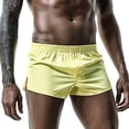 thumbnail image 3 of Fgnfyis Men's Shorts Summer Loose Fit Comfort Indoor Shorts Casual Style Athletic Underwear for Young Adults Mens Briefs Underwear Yellow XL, 3 of 3