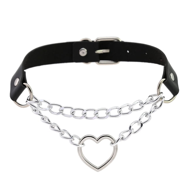 Gargantilla ajustable collar Corazón encanto gótico Yuyangstore gargantilla collar