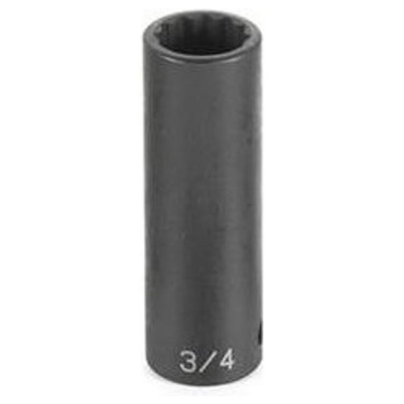 Grey Pneumatic 2124MD 1/2" Drive 12 Point Deep Metric Impact Socket 24mm