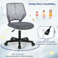 thumbnail image 3 of CHAUKY Kids Desk Chair, Armless Kids Computer Chair with Lumbar Support, Mesh Adjustable Swivel Study Chair with Wheels, Small Office Chair for Girls Boys Teen in Bedroom School (Grey), 3 of 9