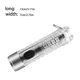 thumbnail image 2 of Soidarity Llavero Linterna Recargable Llavero ajustable Antorcha Camping Seguridad Emergencia Llavero Luz Camper Turista Lámpara Azul Soidarity OD029155-02, 2 of 6