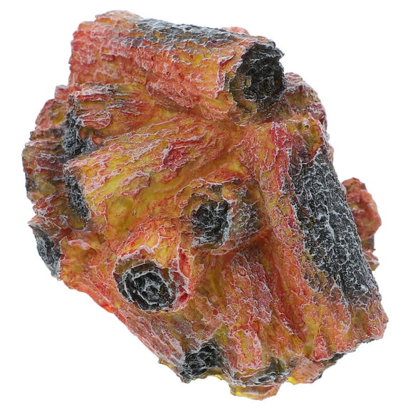 Raindrops Resin Simulation Charcoal Flame Lamp Fake 3D Fake Fire Logs Halloween Desktop Fireplace Lamp Artificial Campfire Night Light No Flame Lamp LED Fireplace Logs No Battery