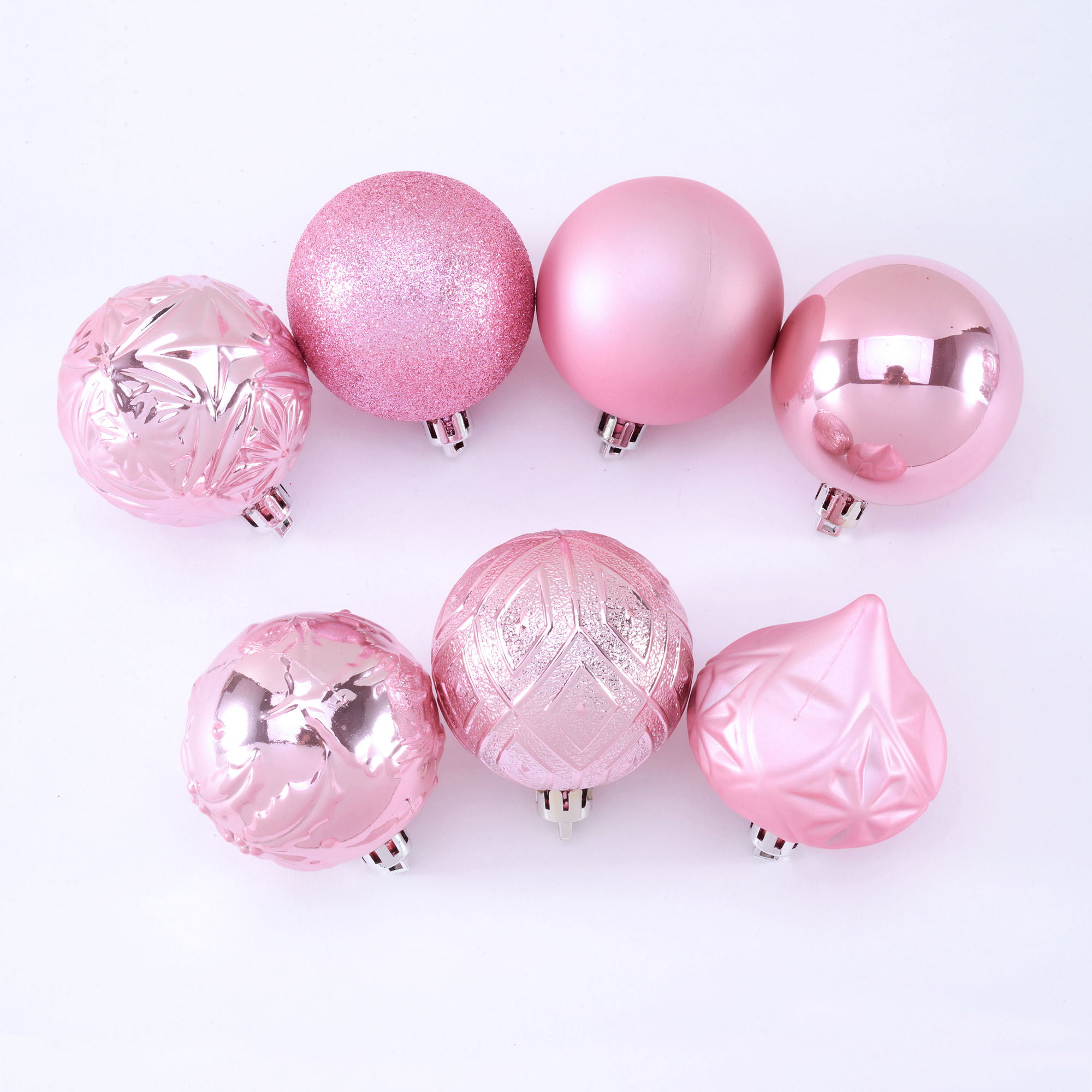 Holiday Time 26 Count Shatterproof Ornaments- Pink