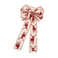 thumbnail image 2 of Needhep Christmas Large Bow Velvet Bow, Large Bow Ornaments For Christmas Tree, Burlap Bows Christmas Buffalo Plaid, for Wreaths Outdoor, Tree Topper, Outside (Red), 2 of 6