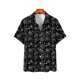 thumbnail image 2 of Tops Para Hombre Casual Cuello en V Manga Corta Festival Estampado Estampado Blusa Camisa Estampada Odeerbi ODB181636, 2 of 7