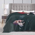 thumbnail image 3 of Super Soft Flannel Throw Lil Peep Blanket 80"X60" For Bed, Sofa, Camping, Cold Cinema Or Travel,Gift For Your Family And Friend, 3 of 4