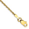 thumbnail image 1 of 10k Yellow Gold 1.5mm Extra Light Rope Chain Anklet Ankle Bracelet, 1 of 6