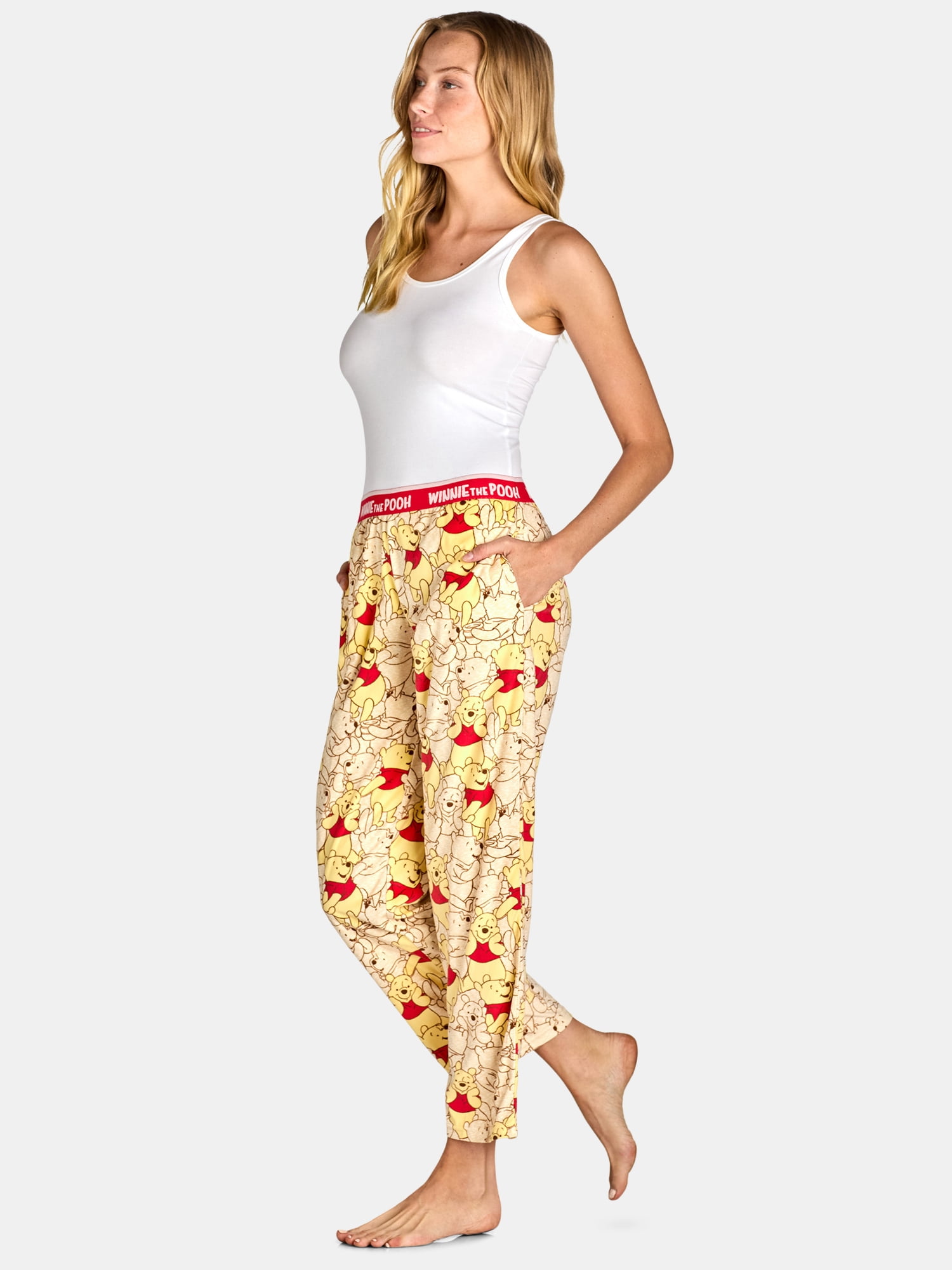 Disney Women's Winnie The Pooh Velour Sleep Pants, Sizes XS-3X