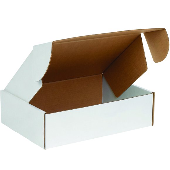 Partners Brand PMFL18124 18"L x 12"W x 4"H, Blanc (Lot de 25)