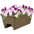 thumbnail image 6 of HC Companies SPX24DB0E2112-Inch Outdoor Plastic Deck Planter Box, Chocolate, 6 of 8