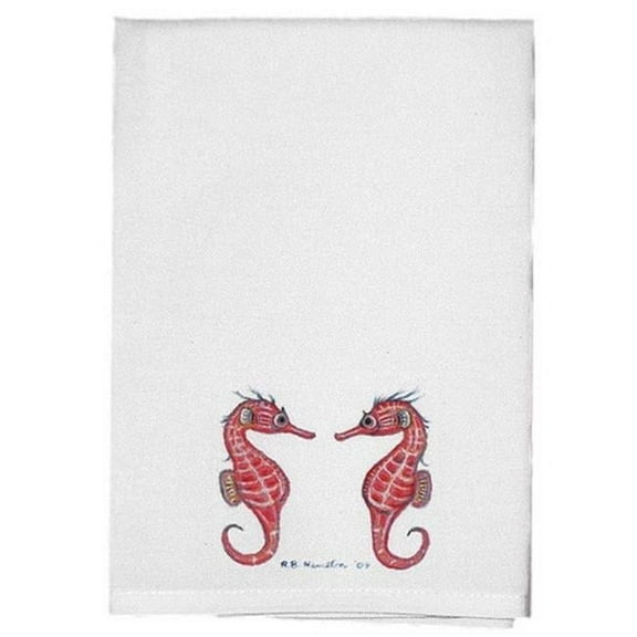 Betsy Drake Sea Horse Guest Towel Set of 2