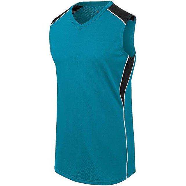 Ladies Dynamite Jersey - Teal, Black & White - Large