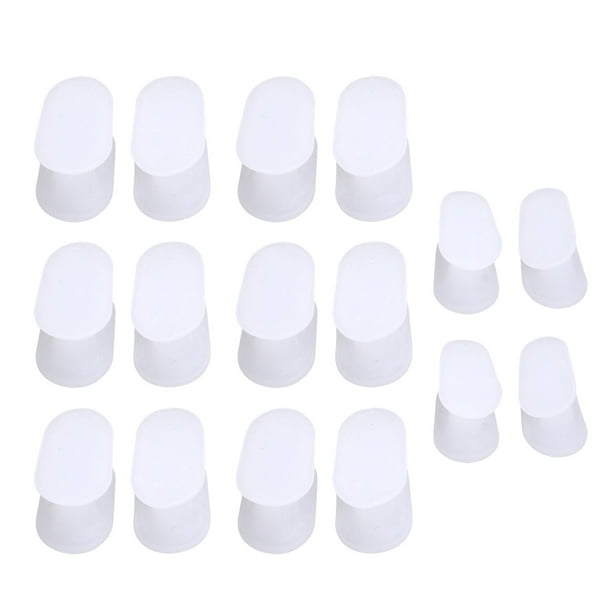 Espaciadores de dedos, caja de 8 pares Separador de dedos de silicona Corrector de juanetes Hecho a mano con cuidado
