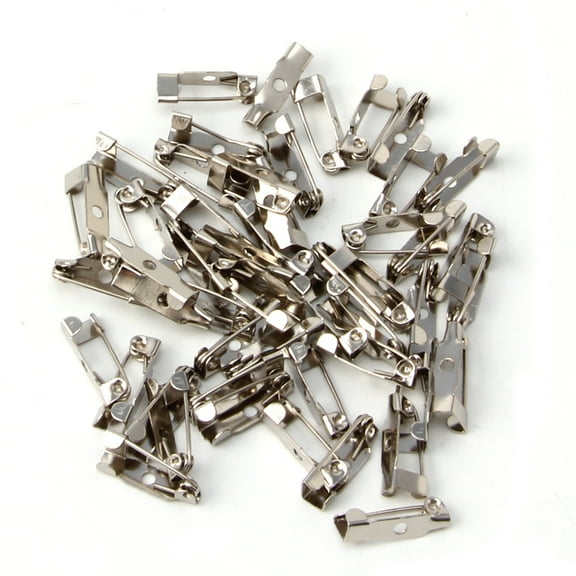 YIEMEEN 50PCS Brooch Clip Base Pins Accessories Jewelry Decorative Ally 15 To 40mm