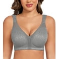 thumbnail image 1 of Curyon Women's Minimizer Bra Comfort Non Padded Wireless Full Figure Plus Size Bras,34DD, 1 of 6
