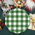 thumbnail image 4 of Gingham Paper Plates 50 Pieces Disposable Dinner Plate for Wedding Baby Shower Birthday Party 9 In Christmas Checkered Dessert Plate (Green), 4 of 6