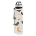 thumbnail image 2 of 32oz Transparent Sports Water Bottle with Straw for Kids Adults Outdoor School Gym Fitness Halloween-themed Cute Animal, 2 of 7