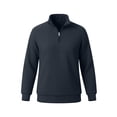 thumbnail image 4 of Men's Quarter Zip Sweater Textured Knit Business Casual Pullover, 4 of 5