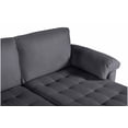 thumbnail image 2 of Sala Modular Reversible Makora Cavalli Con Memory Foam, Color Gris Oxford, Lino Respaldo Reclinable De 3 posiciones., 2 of 11