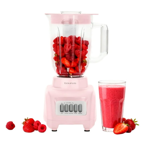 Licuadora Taurus Haley Ribbon 1.65* L 4 vel. Vaso de plástico