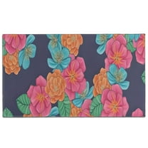 Pioneer Flower Floral Print Pattern Door Rugs,Washable Non Slip Door Mats Indoor,Decorative Door Mats,Entry Mat Indoor for Entrance,Bedroom,Kitchen,Bathroom,17"x30"