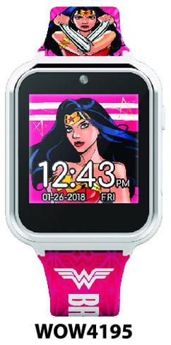 DC Comics Wonder Woman Unisex Child Interactive Smart Watch 40mm in Pink Silicone Strap (WOW4195) - image 4 of 5