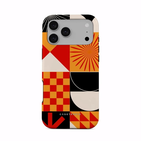 CASETEROID Tough Case for iPhone 17 Pro Max – Dual-Layer Protection, Shockproof [Compatible with MagSafe] – Eclectic Mosaic Case