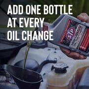 STP High Mileage Oil Treatment + Stop Leak Engine Oil Additive, 15 fl oz