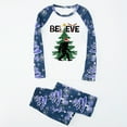 thumbnail image 3 of Jenny Christmas Pajama Sets For Family, Believe Bigfoot Print, Plus Size Available, Long Sleeve Top and Matching Bottoms, 3 of 7