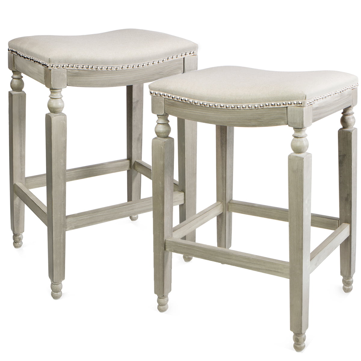 Barton Isabel Padded Counter Saddle, Padded Bar Stools With Arms