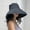 Black, variant on beishanbush Sun Hats Women Japanese Foldable Solid Color Leides Fisherman Hat Elegant Beach Hat Black