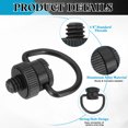 thumbnail image 3 of Uxcell Camera Neck Strap Screw Holder 1/4", 1Pcs Aluminum Alloy Camera Screw, Black, 3 of 7