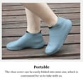 thumbnail image 3 of Sonducket 1 par de fundas de silicona para zapatos para hombres y mujeres, antideslizantes, flexibles, impermeables, elegantes, a prueba de fugas, Accesorios de calzado Blanco L Sonducket AP012017-14, 3 of 6