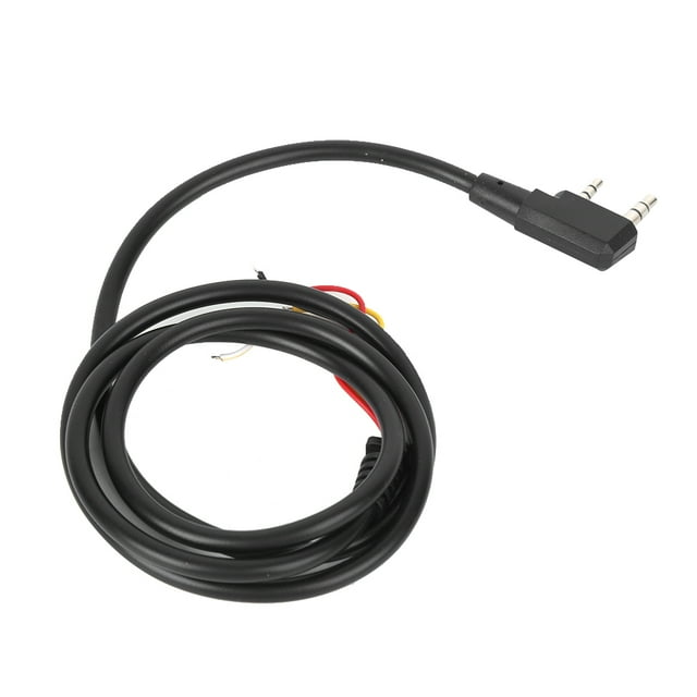 2 Way Cable, Easy To Connect Black PTT Replace Cable For Home